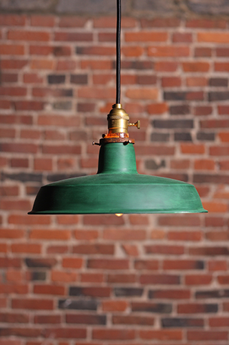 Vintage industrial pendant lamp. UL listed and made in Montreal