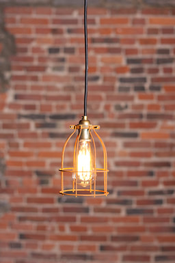 Vintage industrial cage Lamp